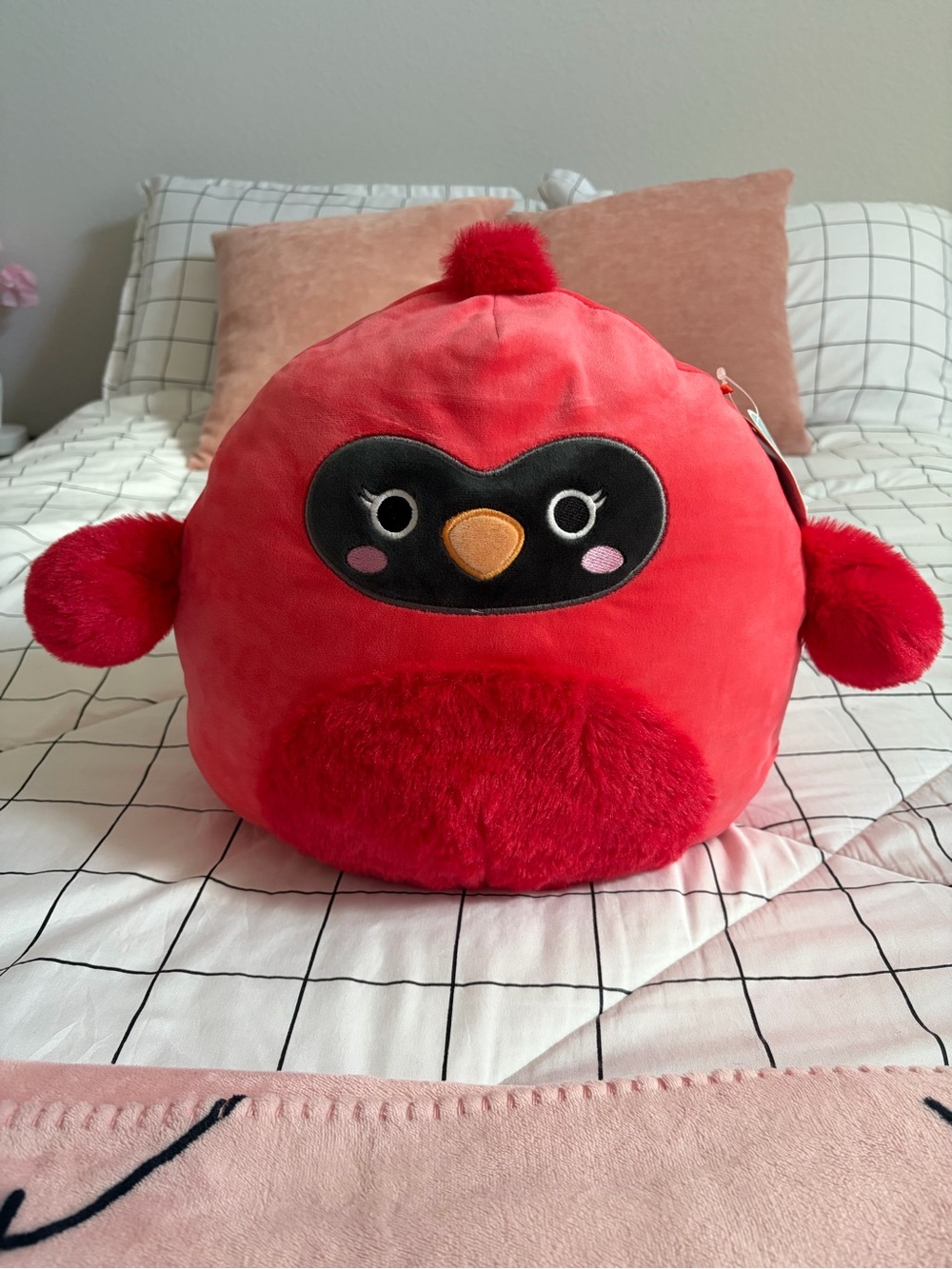 Cazlan the cardinal Squishmallow-Style Soft Toy 12 inch